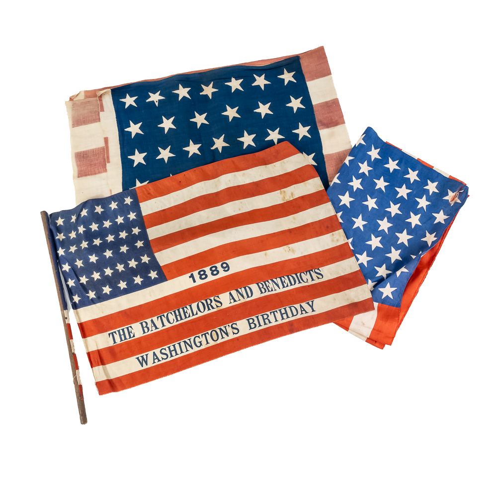 1880's 36-39 star flag star US flags (3)