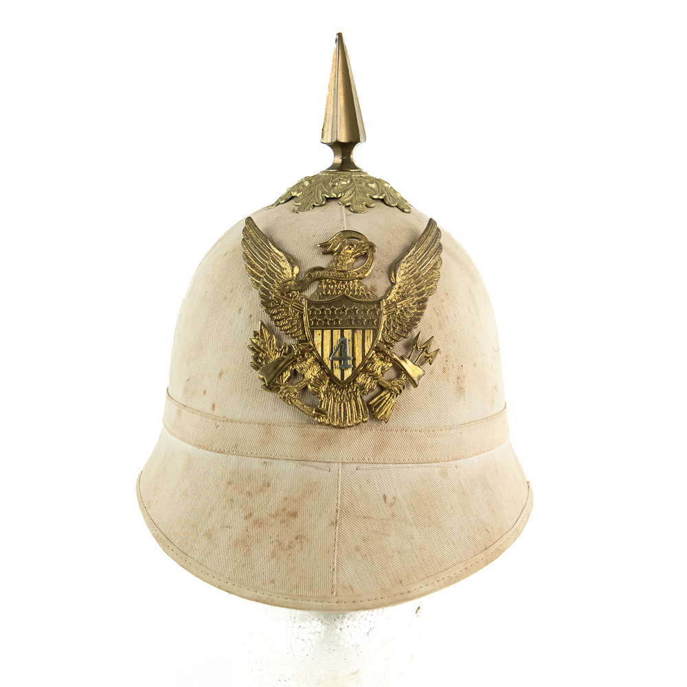Span Am War US Army M1887 4th Cav. Pith Sun Helmet