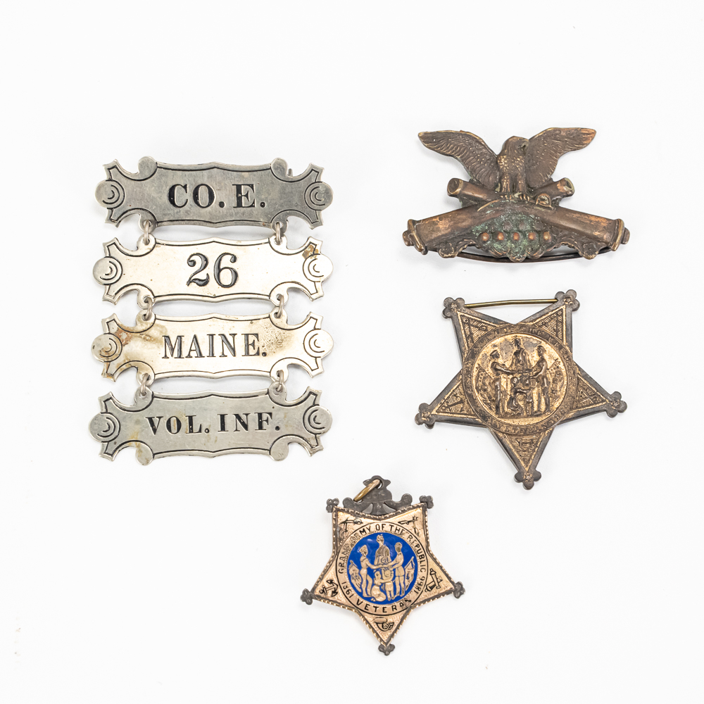 Civil War Maine 26th Vol Inf. GAR Medals