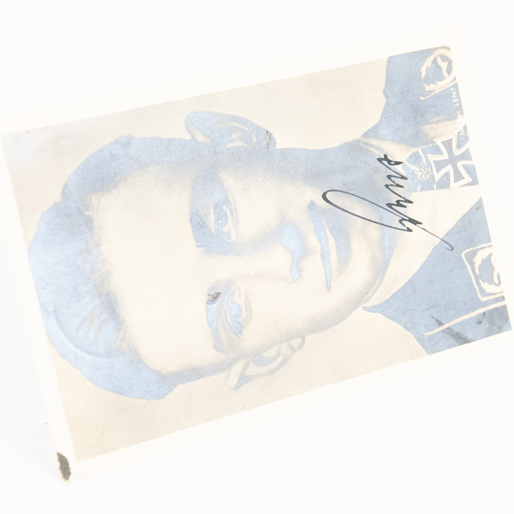 WWII Hoffmann Postcard Oberst Helmut Lent Ace