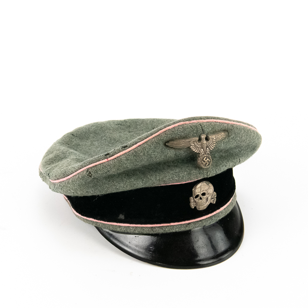 WWII German Waffen-SS Officer or NCO Visor Cap