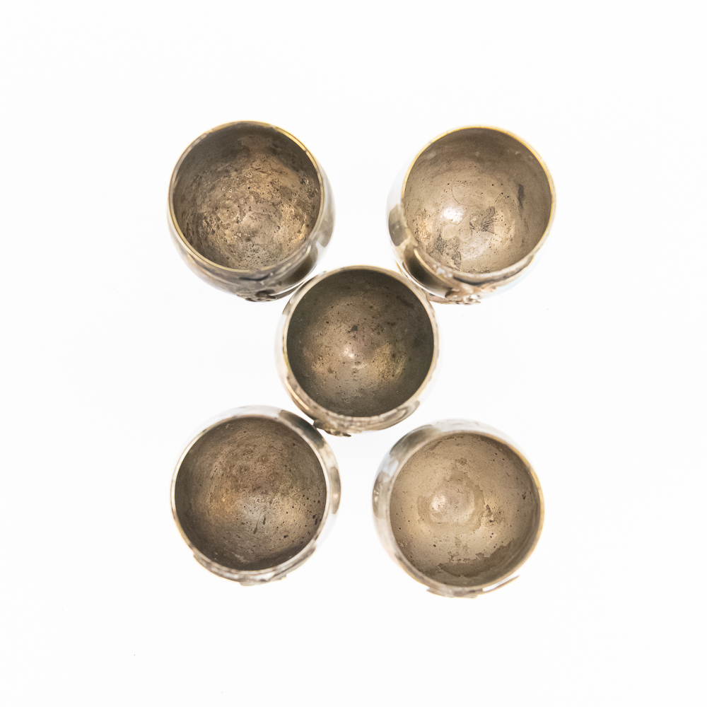 Luftwaffe Brass Tray with Cups / Goblets (5)