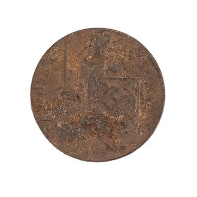 1934 German National Party Day Rally Badge. 1934 German Reichsparteitag (National Party Day) 