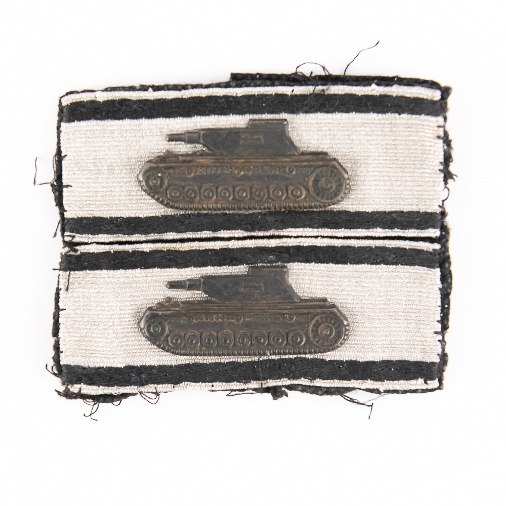 WWII German Tank Destruction Badges in Silver x2