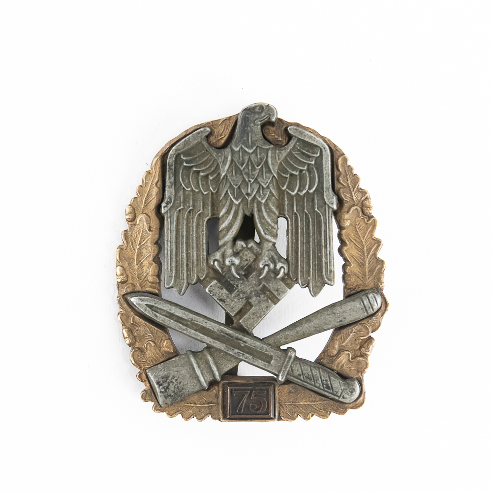 WWII German General Assault Badge 75 Engagements