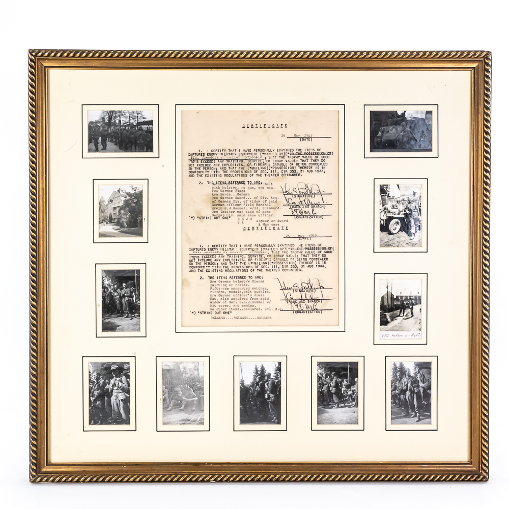 WWII Rommel Family Trophy Documents & Photos