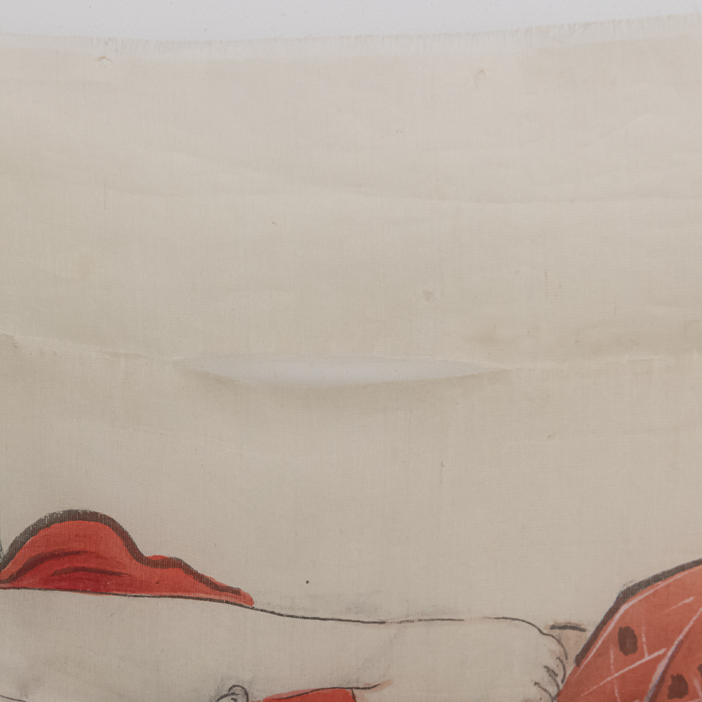 Japanese Shunga Silk Scroll WWII GI Bringback
