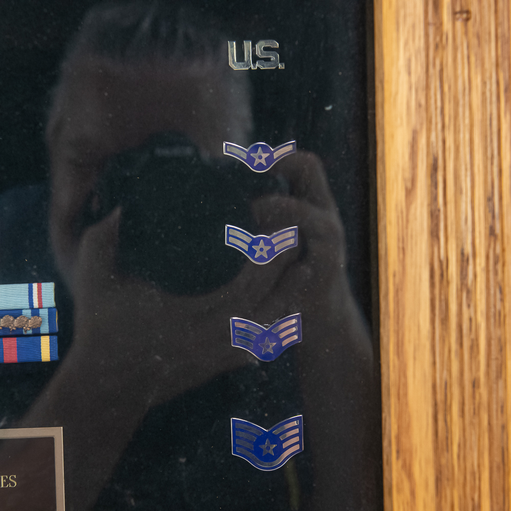 Burial Flag, USAF Display Case, Plaque, Cert, Cap