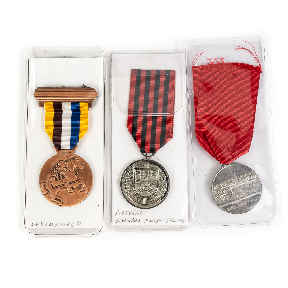 3 Medals, 1 Luxembourg, 1 Portuguese, 1 German
