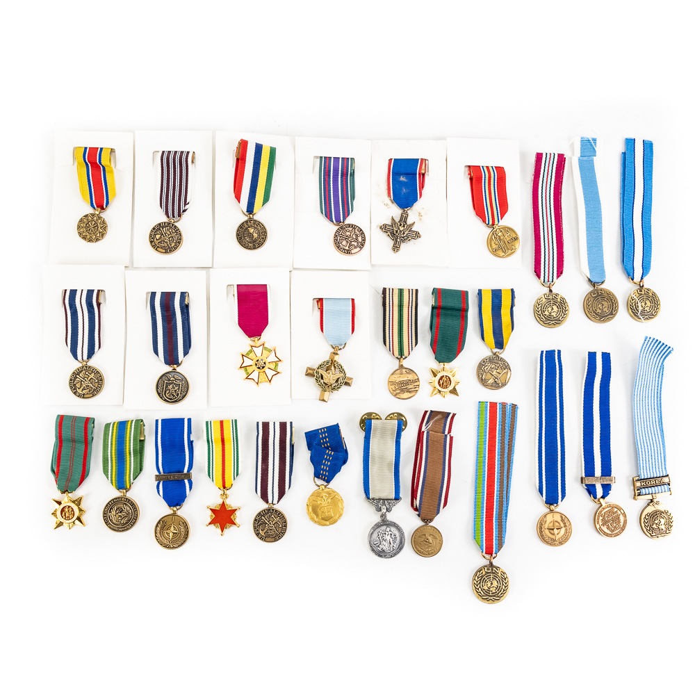 28 US Miniature Medals Great Collection