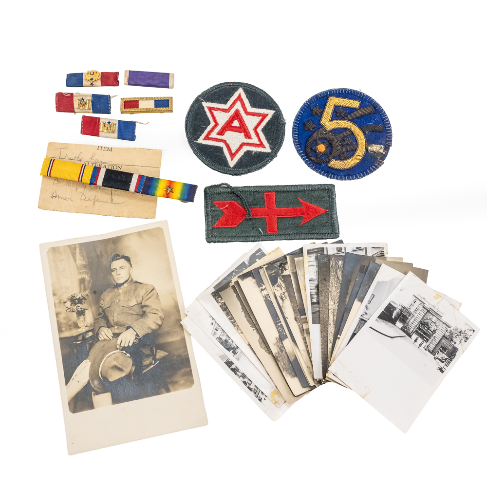 25 Photos, 1 Postcard, 3 Patches, 5 Bars
