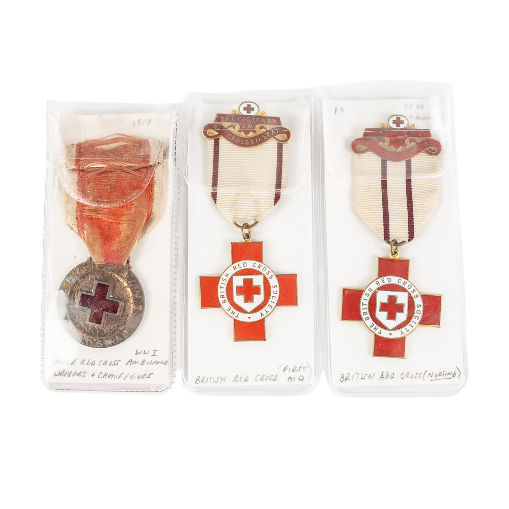 Red Cross Medals/Badges (3)