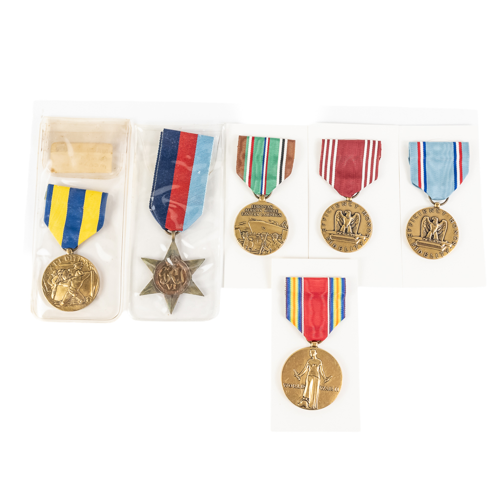 WWII Medals (6) UK, GCM, USAF