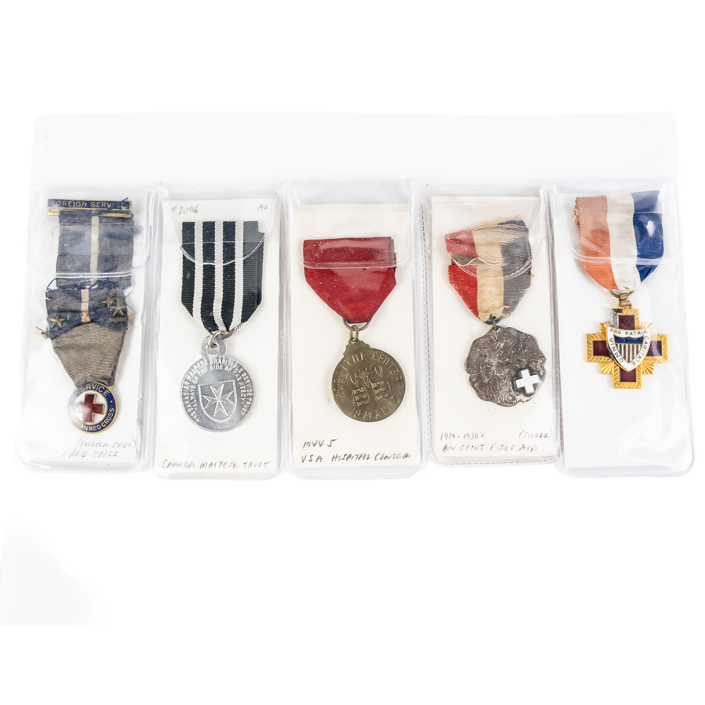 5 Medical Related Badges Red Cross Boy Scouts etc