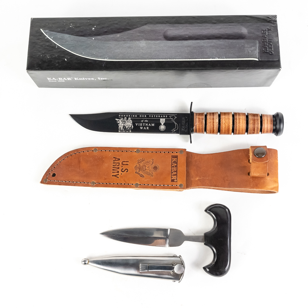 KA-BAR Vietnam Knife & Steel Push Dagger