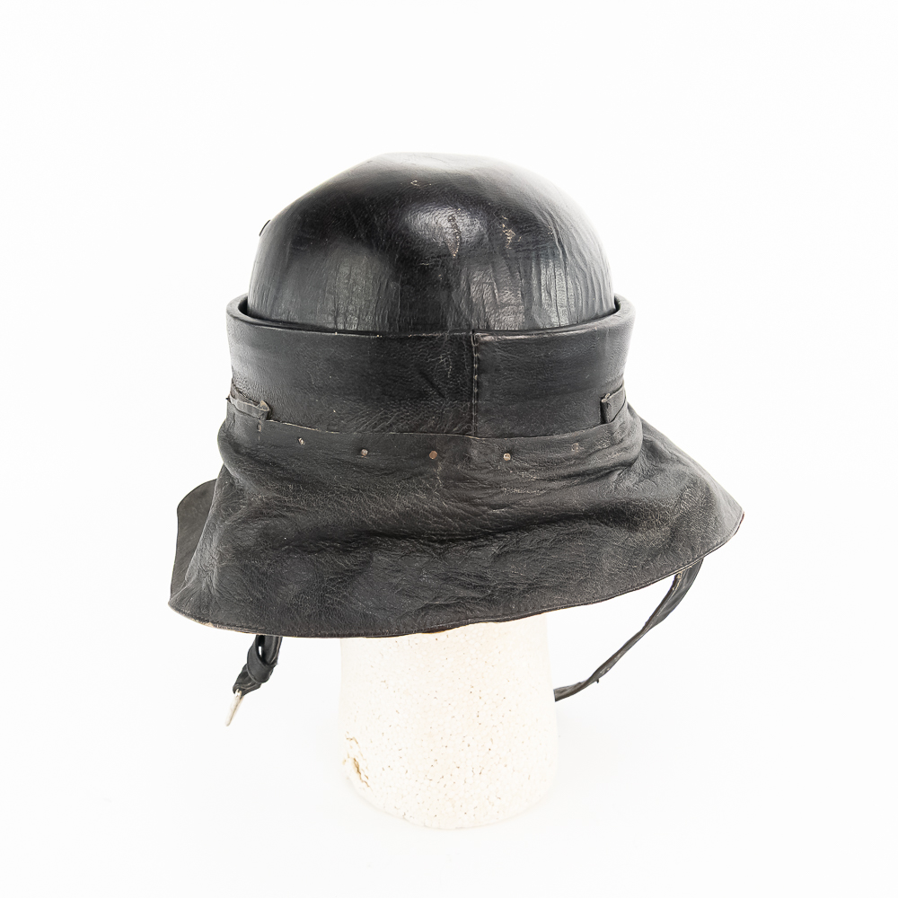 Leather Helmet Eagle / Cross on Front