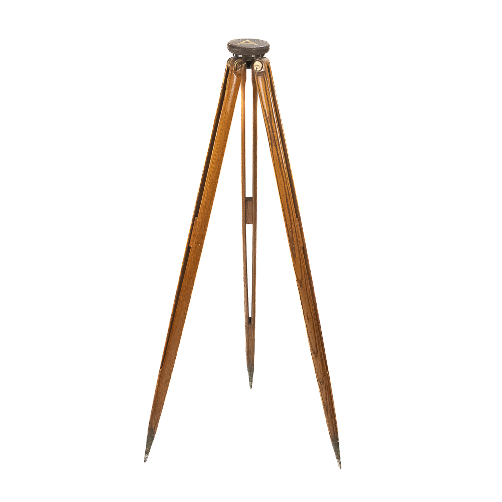 Brass & Wood Surveyor Tripod