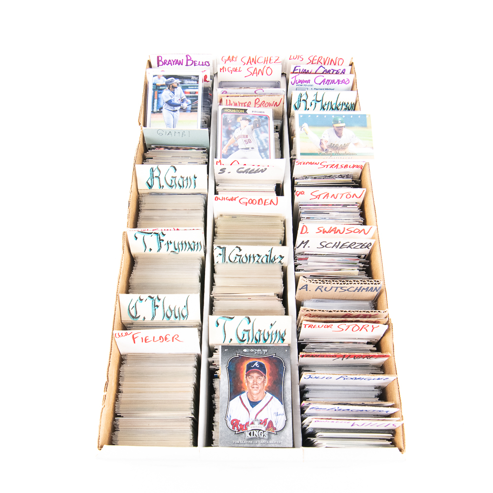 (2500) Assorted MLB Stars Up & Comers RC HOF Cards