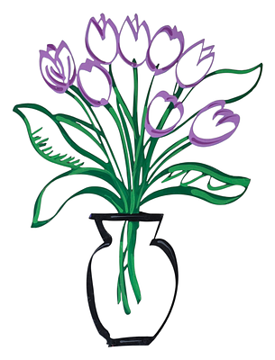 צוקי - פסל מגזרת מתכת בלייזר. . 41 סמ.