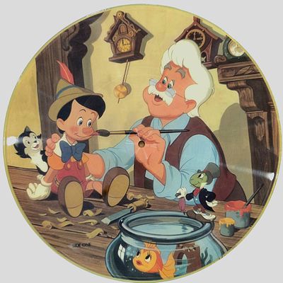 Walt Disney – Pinocchio, Picture Disc - תקליט ויניל אספנות מסוג Picture Disc של הסרט הקלאסי 