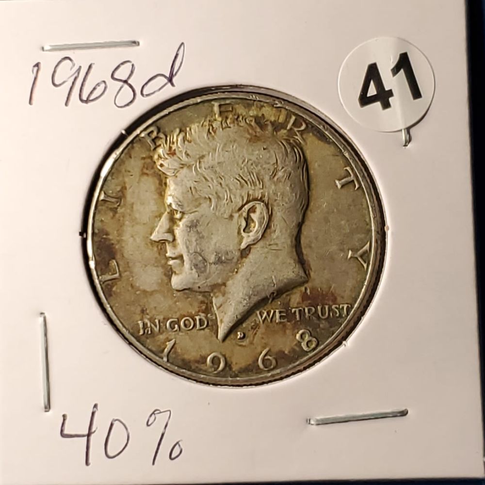 1968d Kennedy Half 40% hp70041