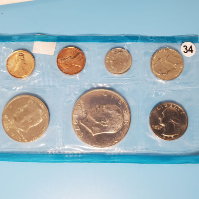 1973 Ike Mint Set 7 Coins js1bx10034