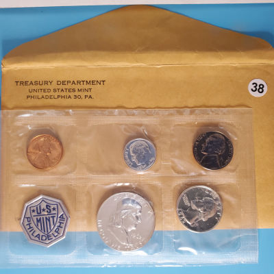 1962 Proof Set Franklin Half Brilliant White js1bx10038