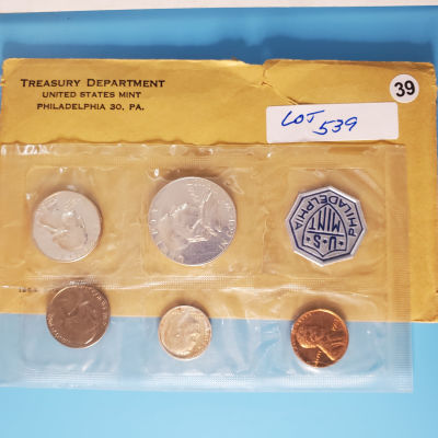 1963 Proof Set Franklin Half all 5 coins cameo js1bx10039