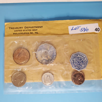 1963 Proof Set Franklin Half all 5 coins js1bx10040
