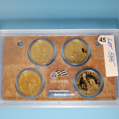 2012S Proof Set Presidential $1 Set 4 coins dcam js1bx10045