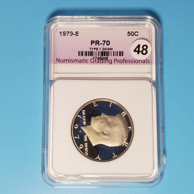 1979S JFK Half PR70Dcam Type 1 NGP Graded js1b10048