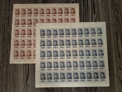 1954 СК 1711 - 1712 Сталин. Полная серия марок в листах. Состояние **. Цена каталога Соловьева 