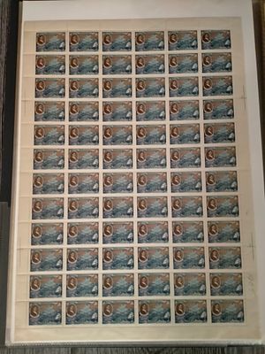 1957 СК 1880 Беринг. Полный лист марок. Состояние **.