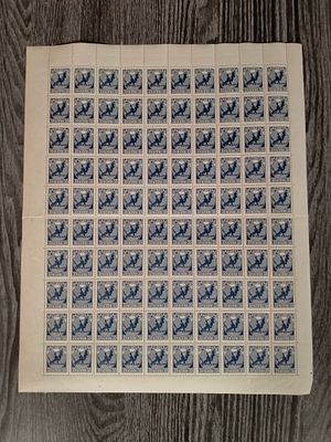 1918 РСФСР СК 1 Первый выпуск. Полный лист марок. Много разновидностей. Состояние **.
