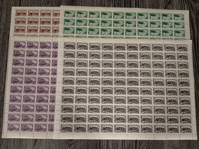 1950 СК 1398, 1400 - 1402 Узбекская ССР. Неполная серия марок в листах. Состояние **.