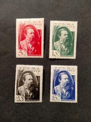 1935 СК 416 - 419 Энгельс. Полная серия марок. Состояние **.