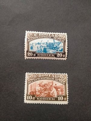 1929 СК 224, 225 А Беспризорным. 10 коп *, 20 коп **. Цена СК 2400 руб.