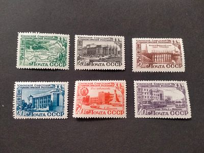 1950 СК 1397 - 1402 Узбекская ССР. Полная серия марок. Состояние **.