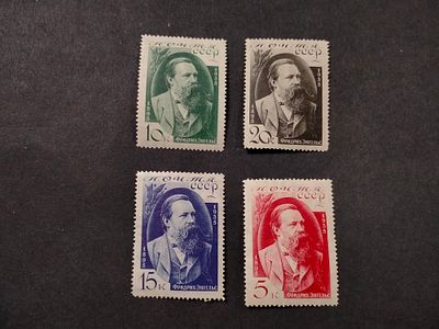 1935 СК 416 - 419 Энгельс. Полная серия марок. Состояние *.