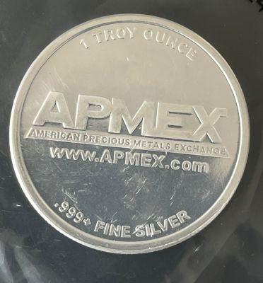 מטבע כסף טהור 999 (1 אונקיה) 31.1 גרם חדש U.N.C - APMEX
