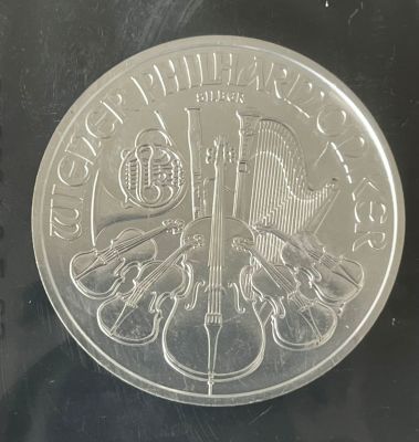 מטבע כסף טהור 999 (1 אונקיה) 31.1 גרם חדש U.N.C - פילהרמוניה Philhrmonic