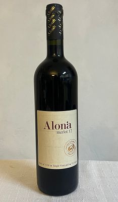 בקבוק יין אלונה מרלו 12 שנת ייצור 2001