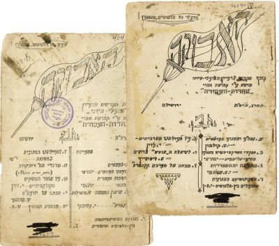 האבוקה - הרעיון ה'פועלי ציוני' - שני פרסומים נדירים, ירושלם תרפ"ה [1925]. 'האבוקה' - קובץ מוקדש 