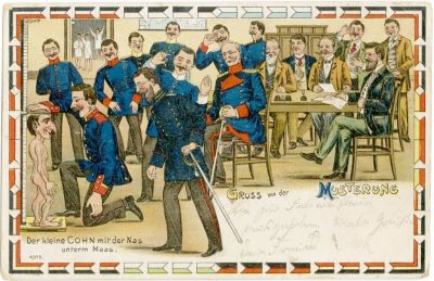 8 גלויות אנטישמיות מסדרת 'כהן הקטן', ברלין סביב 1900. Der Kleine Cohn שמונה גלויות אנטישמיות 