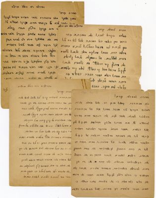 'אני מאד הייתי רוצה לעלות לארץ ישראל הייתי יכולה להשיב למתנפלים, לא כמו כאן שאני מפחדת' - מכתבי 