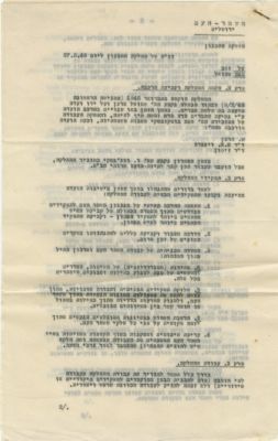 אוסף מסמכים פנימיים של 'משמר העם' - גזרת ירושלים מתקופת מלחמת העצמאות - 1948. אוסף של כ-80 