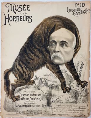 קלמנסו שומר על שקי הכסף - כרזה אנטישמית - תערוכת המפלצות. L'ex-copain de Corn&eacute;lius Herz - החבר 