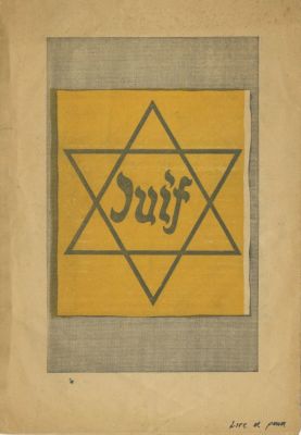 חוברת אנטישמית נדירה הקוראת לחייב את היהודים המוגדרים 'אסונה של צרפת' ללבוש טלאי צהוב. צרפת 