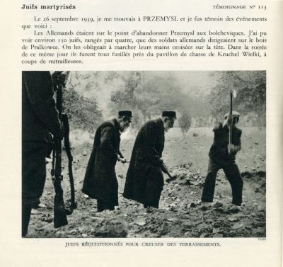 פרסום מוקדם על זוועות הנאצים בפלישה לפולין - תצלומים ראשונים מורשה ההרוסה. פריז, 1940. L'INVASIO 