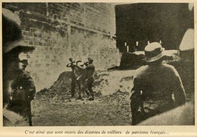 מעשי הזוועה של הגרמנים בצרפת - עותק עם הקדשה מאת ציידת הנאצים ביאטה קלרספלד. TERREUR EN FRANCE 